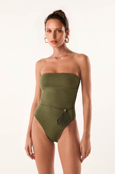 Maiô Bandeau Shely Brazilian Olive