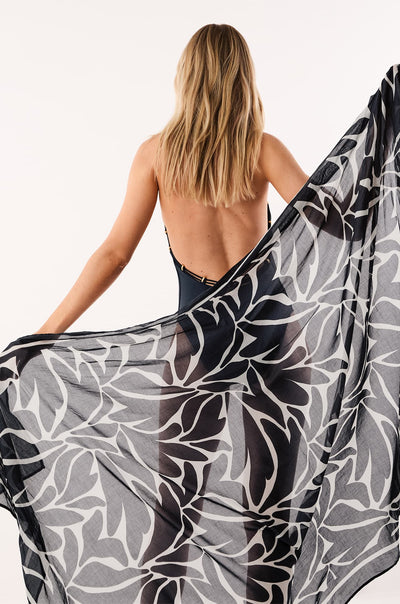 Canga Estampada Leafscape Blue