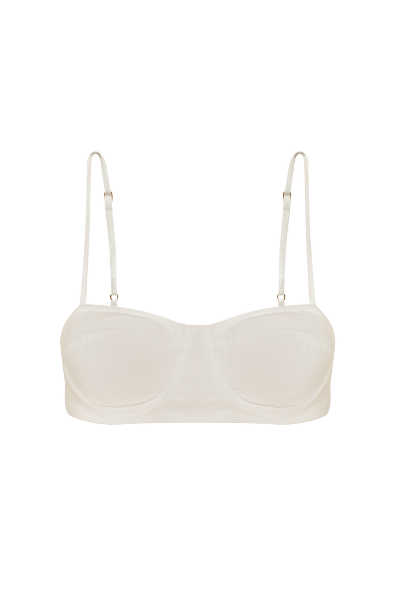 Top Curto Liana Off White