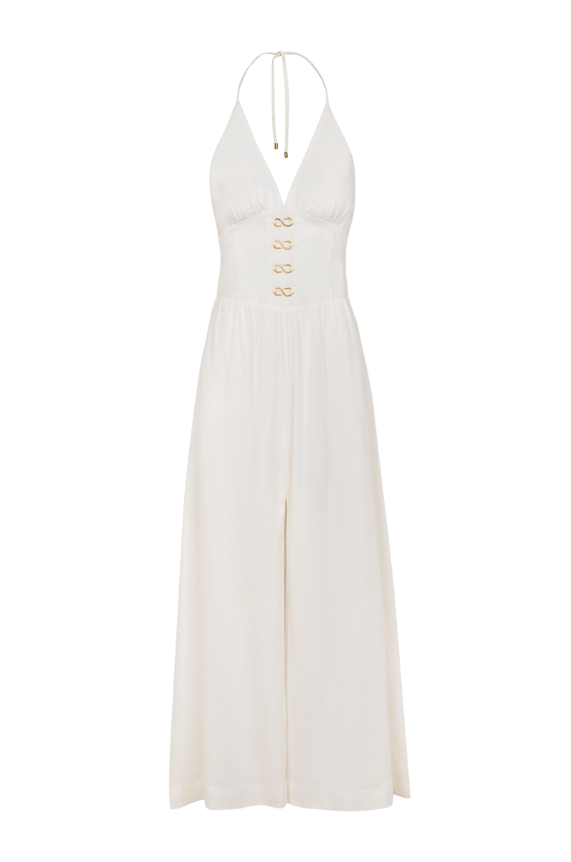 Vestido Midi Safira Off White