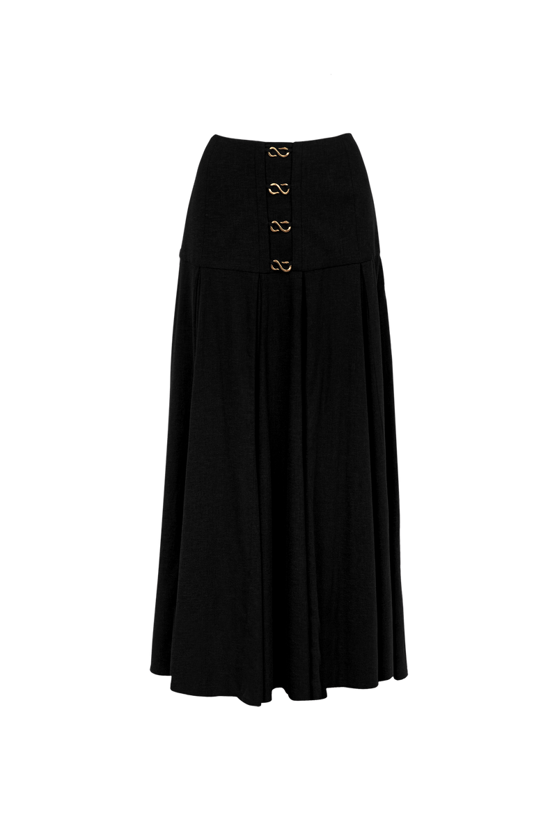 Saia Midi Nora Black