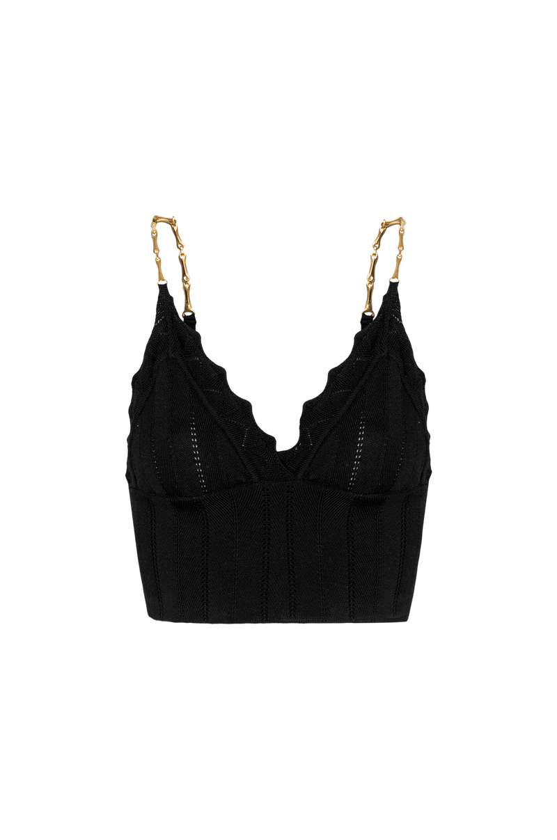 Top Nyla Tricot Black