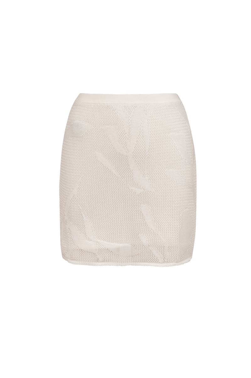 Mini Saia Adara Tricot Off White