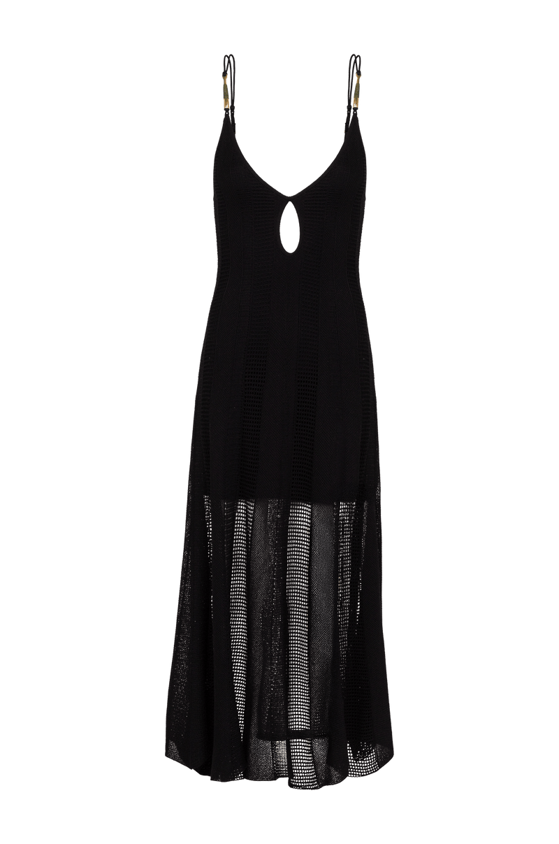 Vestido Longo Micah Tricot Black