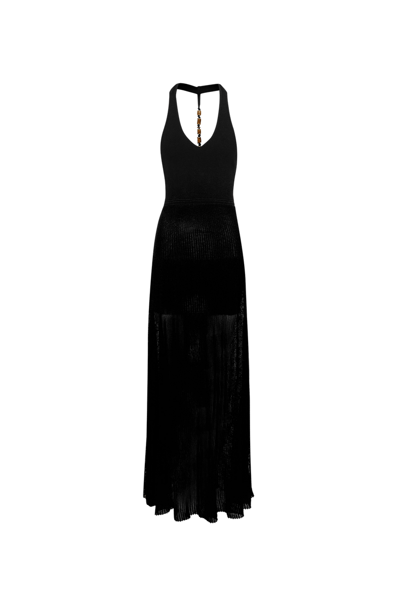 Vestido Longo Eria Tricot Black
