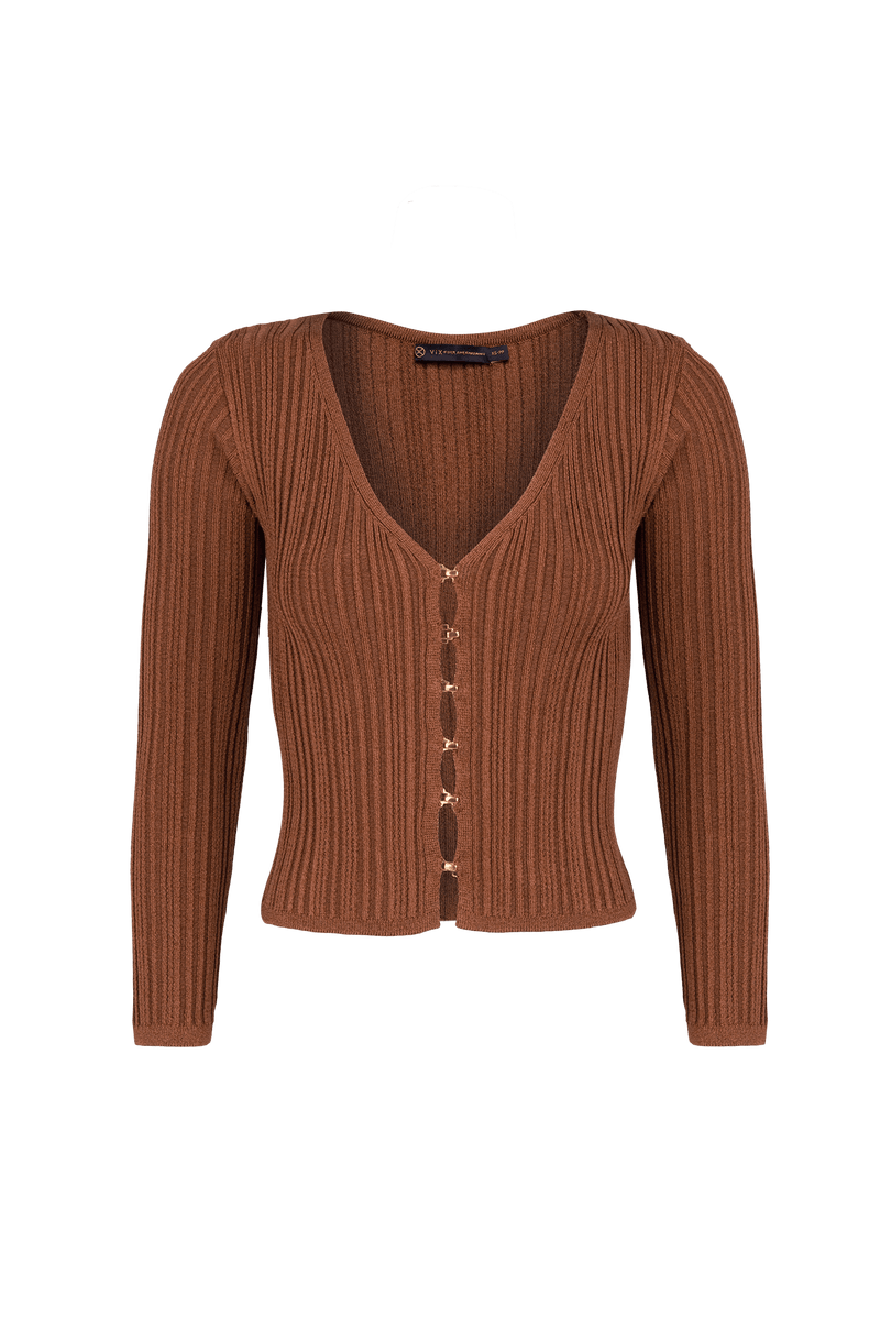 Cardigan Zury Tricot Camel
