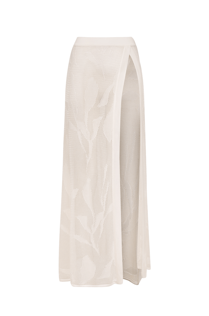 Saia Longa Adara Tricot Off White
