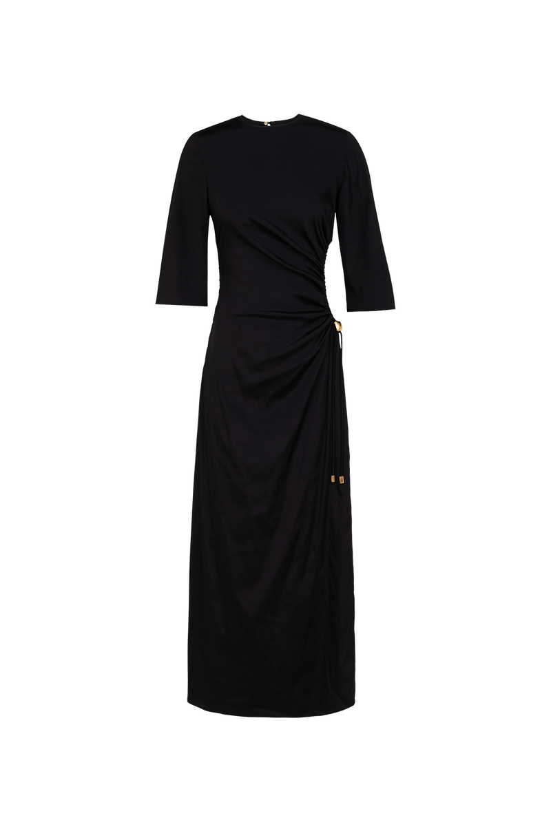 Vestido Midi Zoe Detalhe Black
