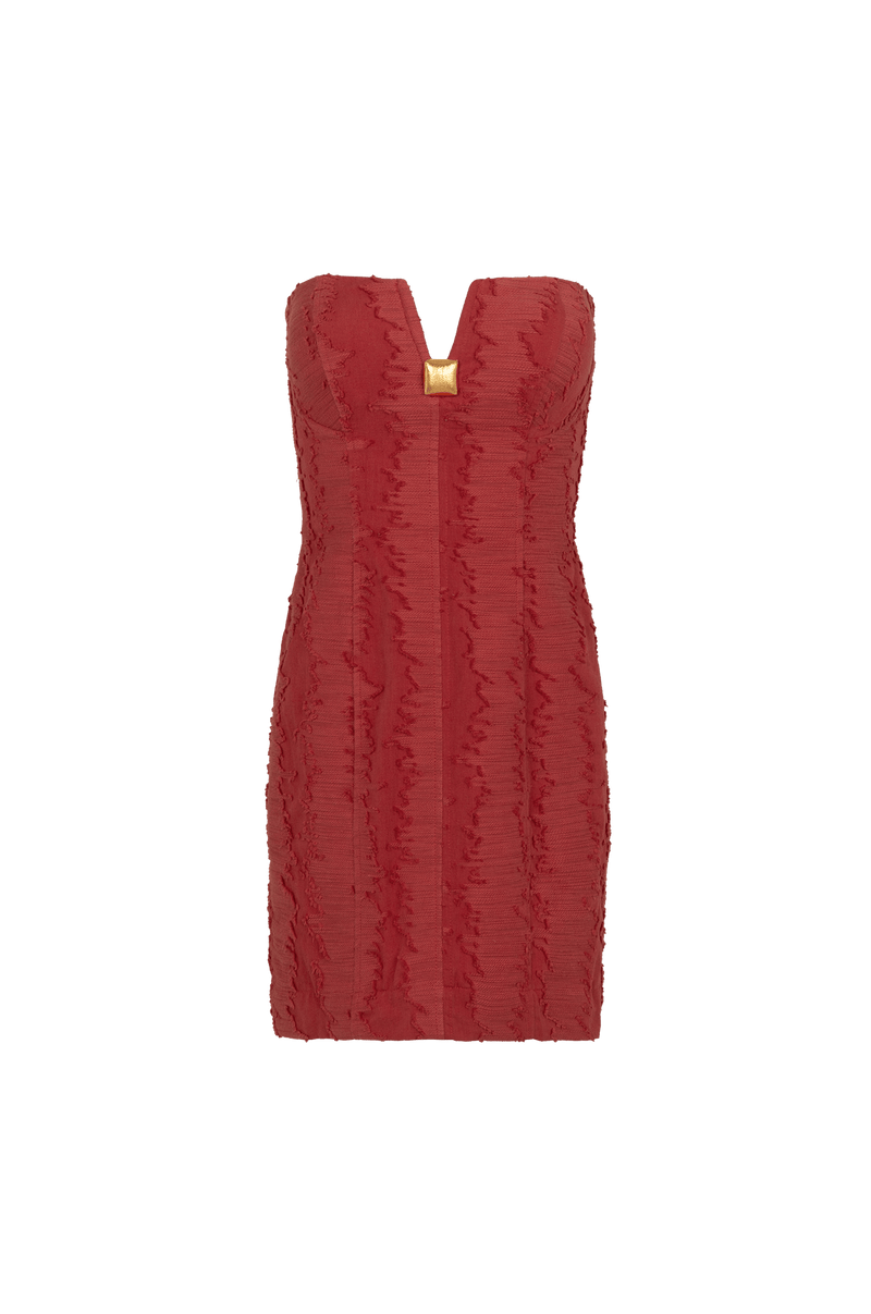 Vestido Curto Lilia Detalhe Burgeon