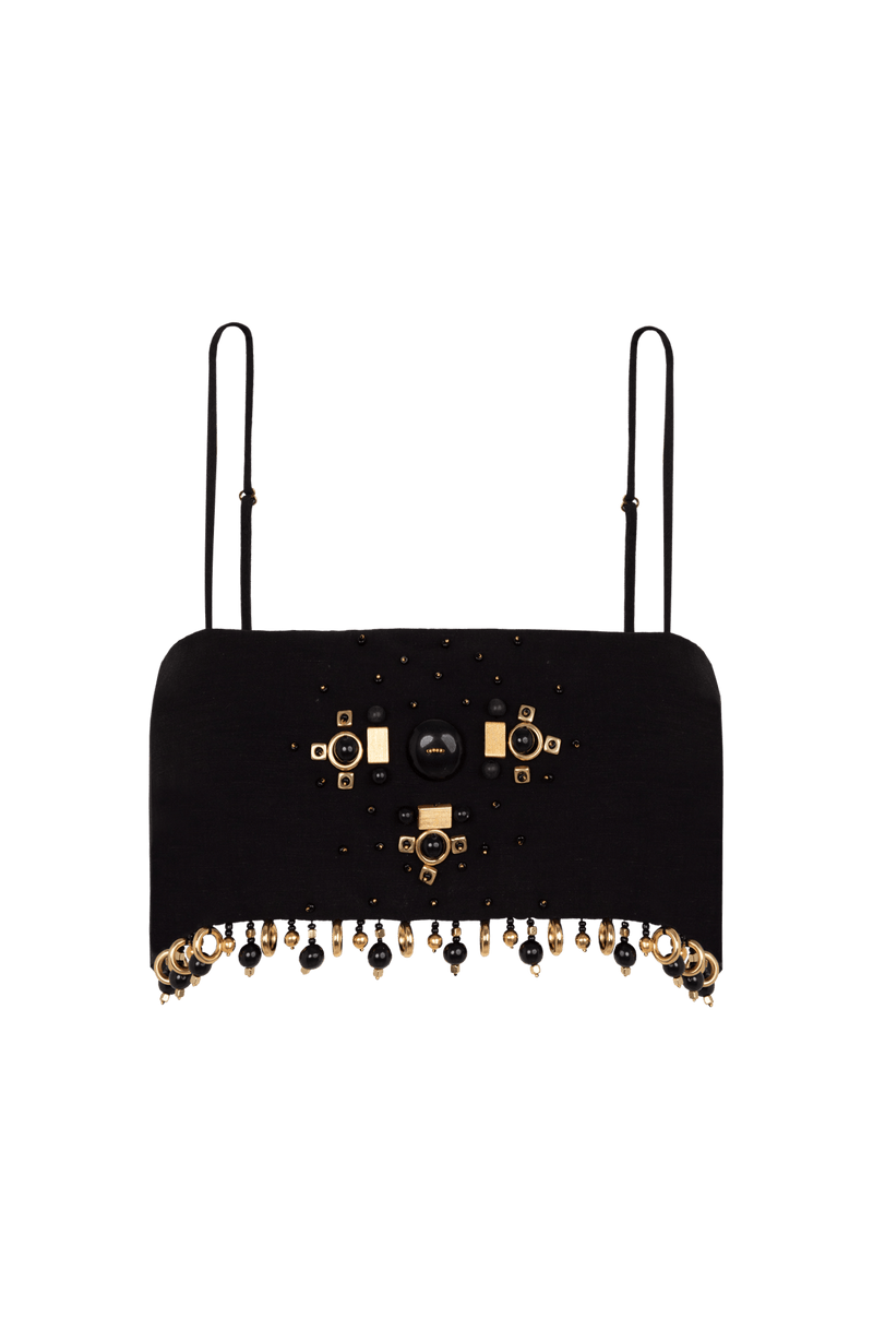 Top Auset Detalhe Black