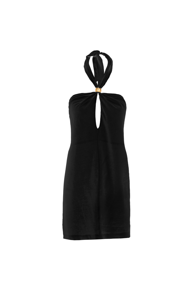 Vestido Curto Aster Detalhe Black