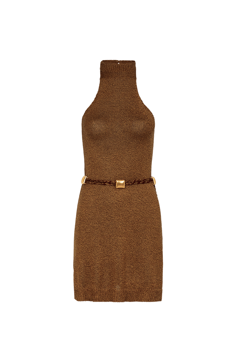 Vestido Curto Lexi Tricot Driftwood