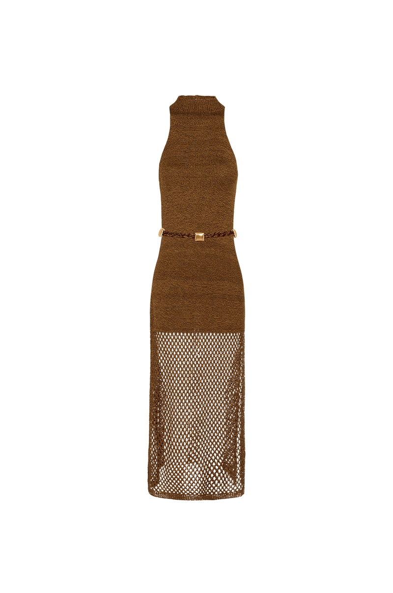 Vestido Longo Lexi Tricot Driftwood