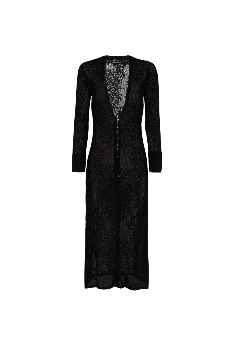 Cardigan Longo Eiman Tricot Black