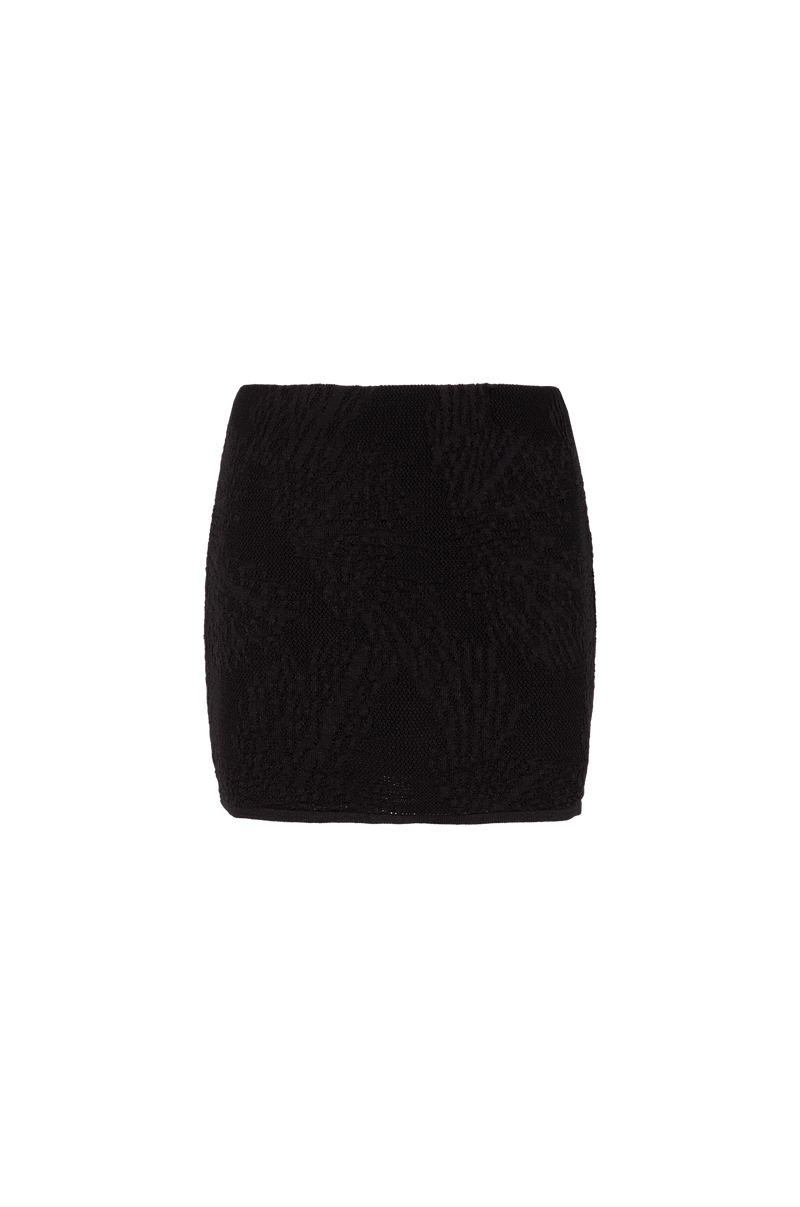 Saia Curta Eiman Tricot Black