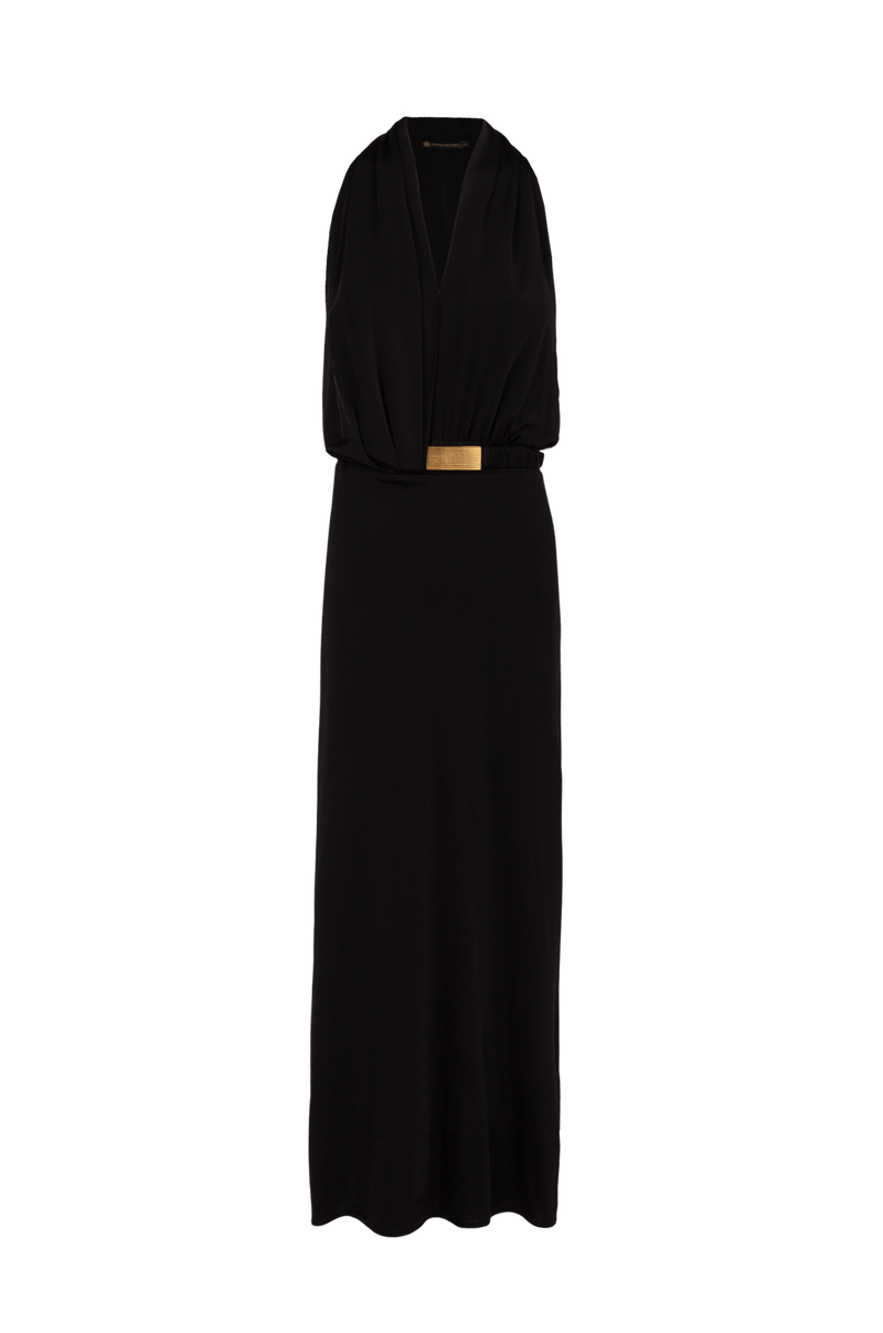 Vestido Longo Rosana Detalhe Black