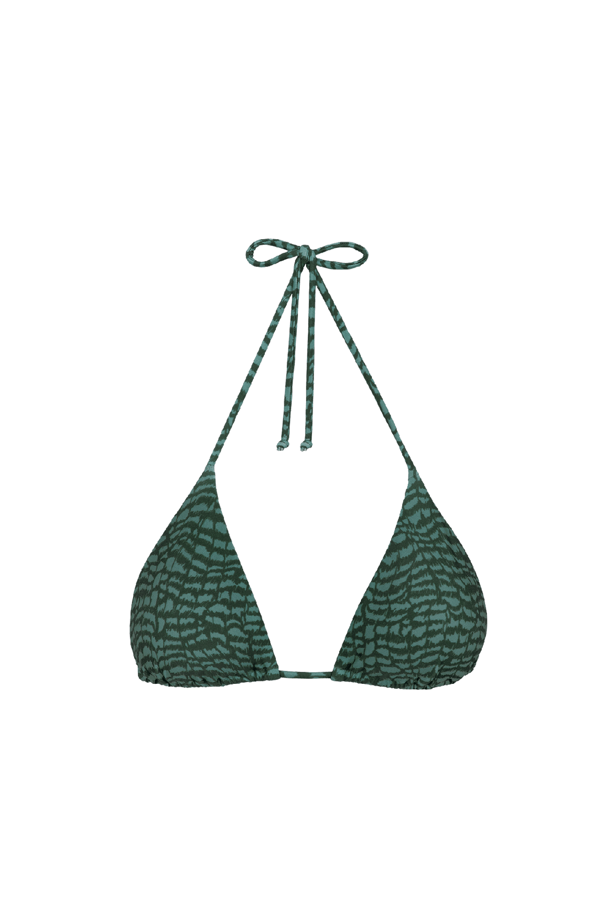 Top Tri Serpent Skin Acqua