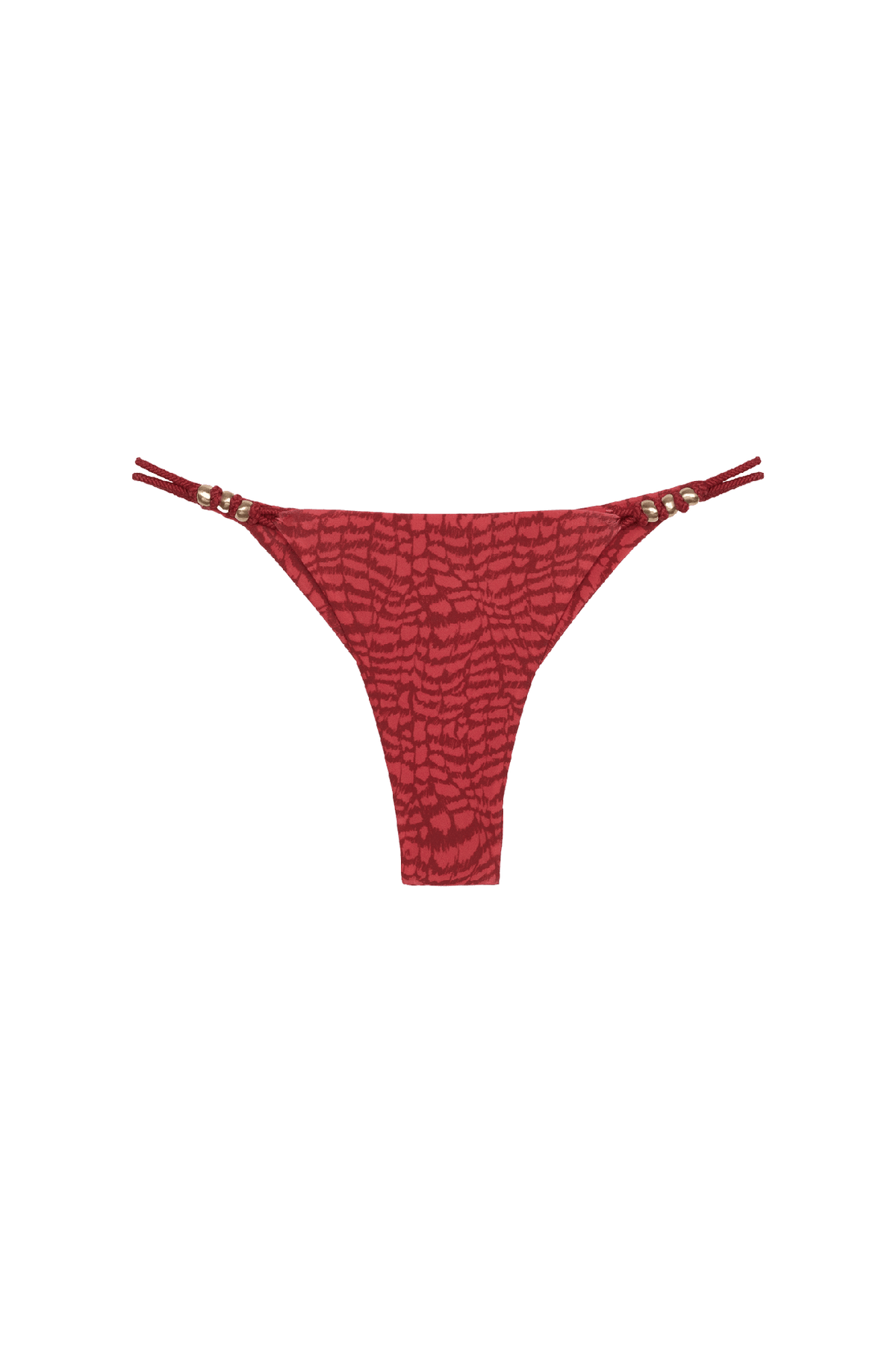 Calcinha Detalhe Paige Cheeky Serpent Skin Pink