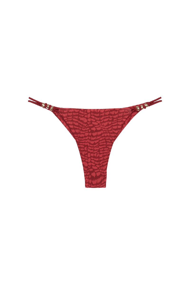 Calcinha Detalhe Paige Cheeky Serpent Skin Pink