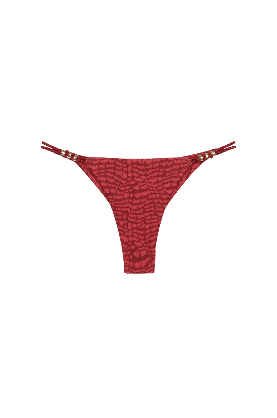 Calcinha Detalhe Paige Cheeky Serpent Skin Pink
