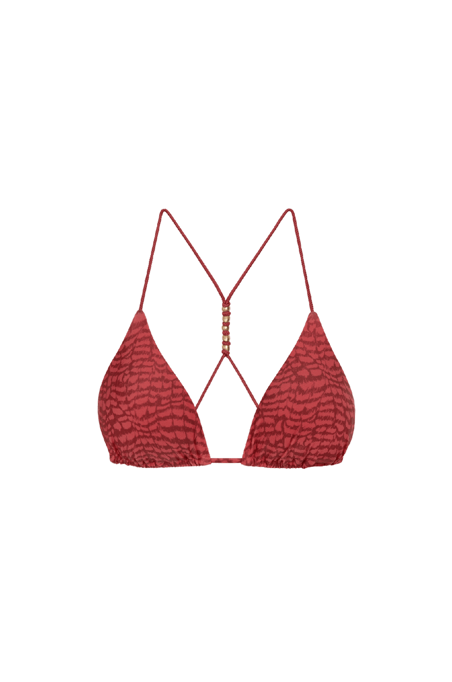 Top Tri Costas Paige Serpent Skin Pink
