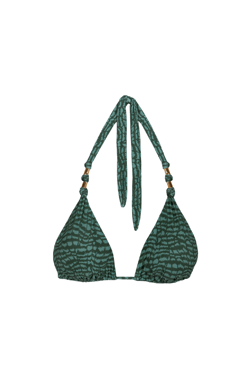 Top Tri Paula Serpent Skin Acqua