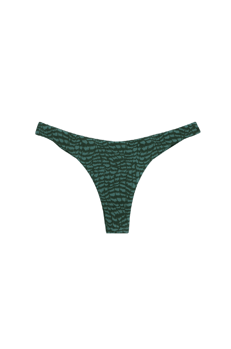 Calcinha Basica Cheeky Serpent Skin Acqua
