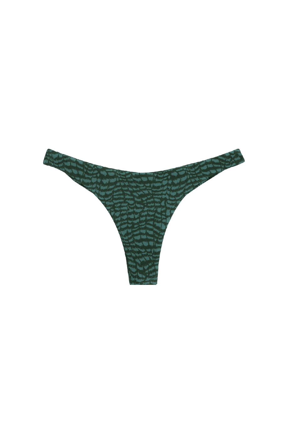 Calcinha Basica Cheeky Serpent Skin Acqua