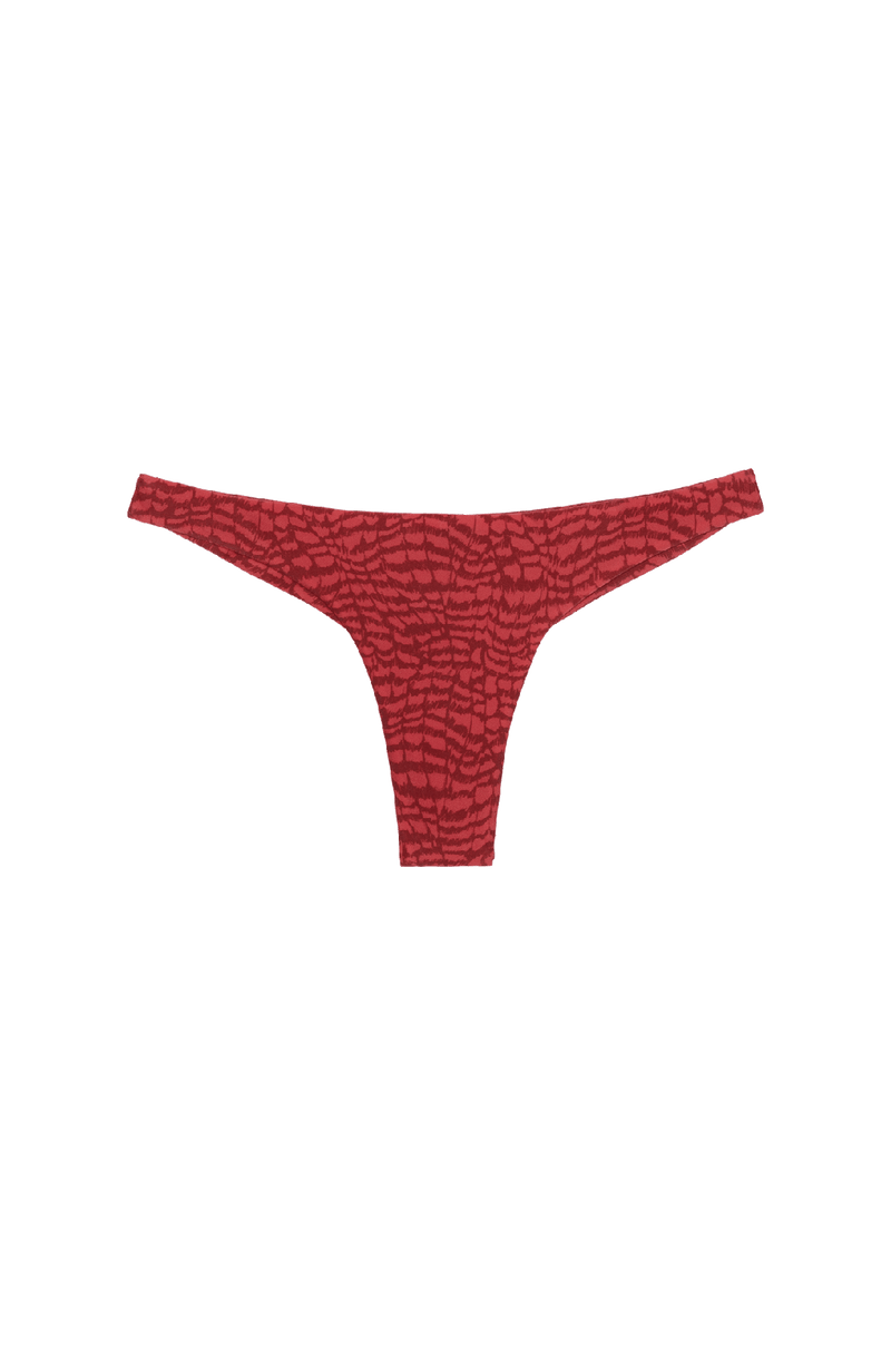 Calcinha Básica Cheeky Serpent Skin Pink