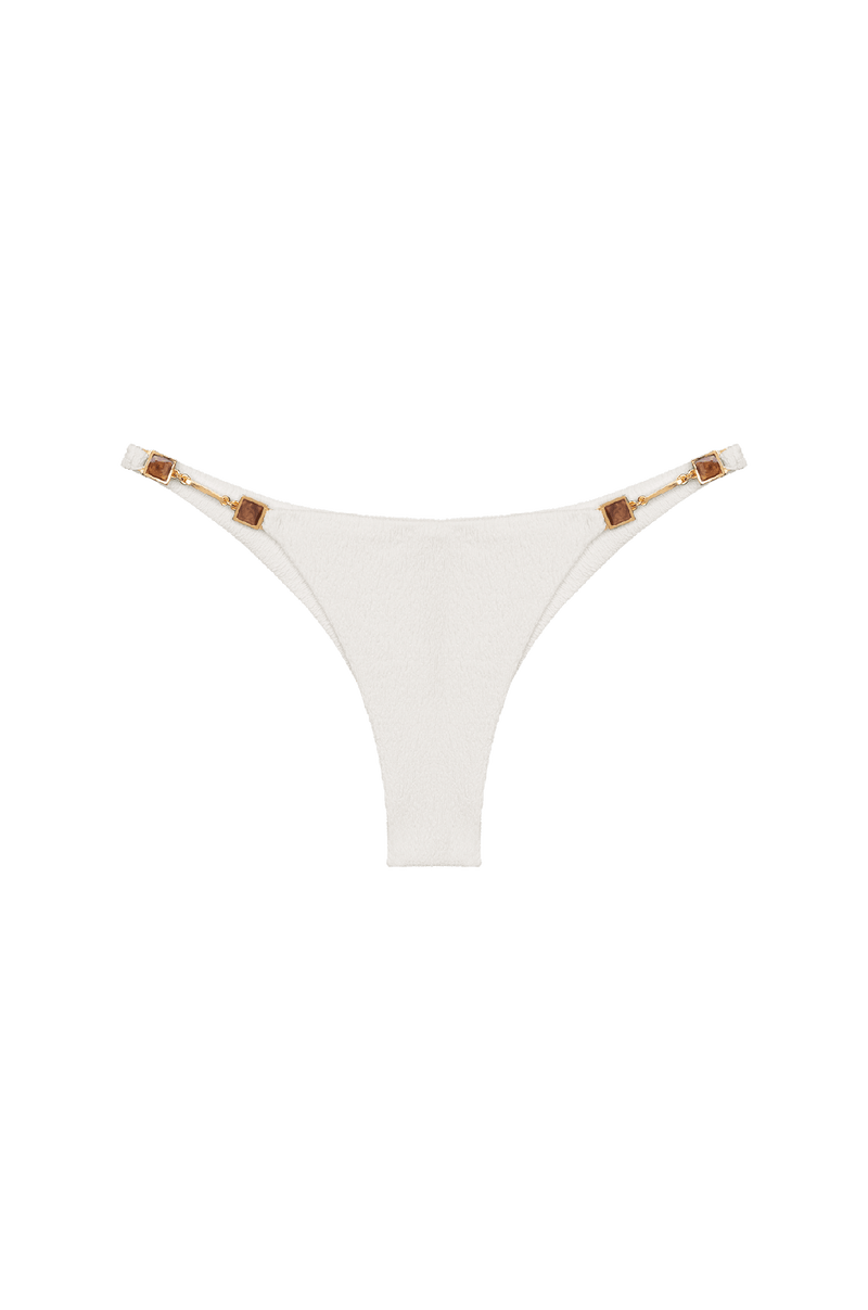 Calcinha Detalhe Brit Cheeky White