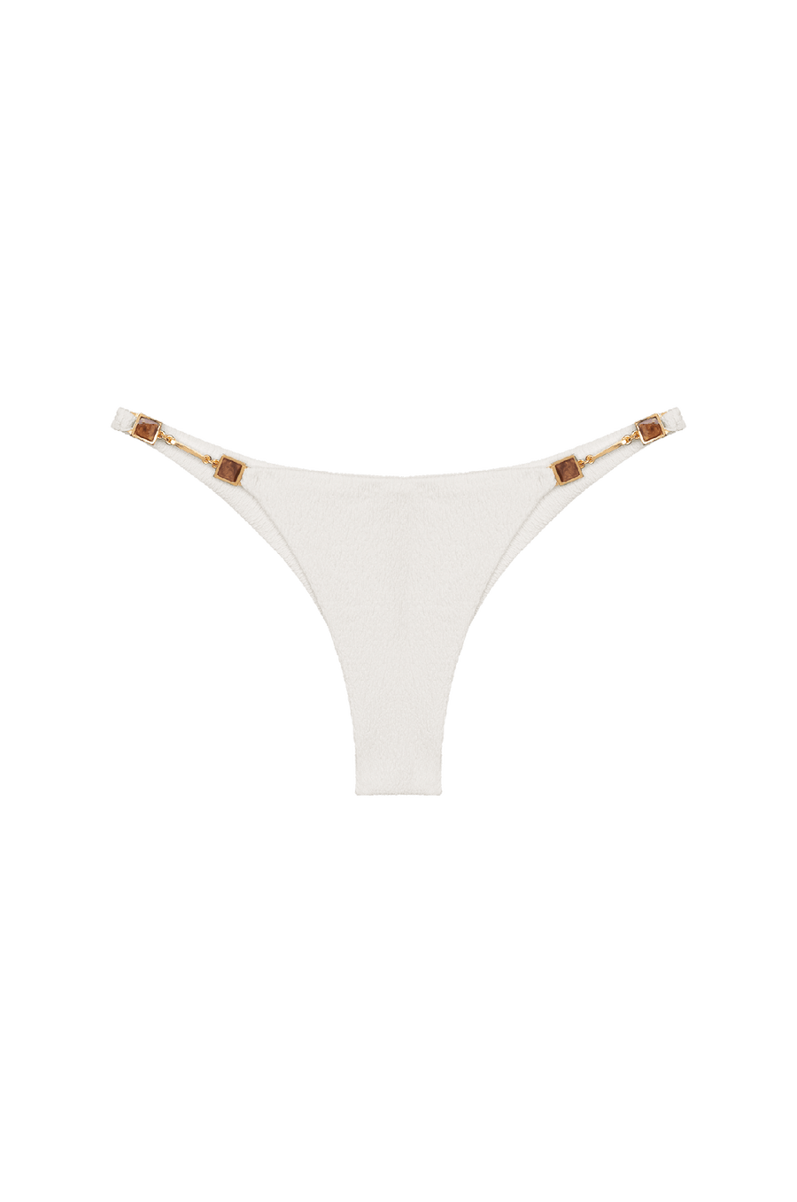 Calcinha Detalhe Brit Cheeky White