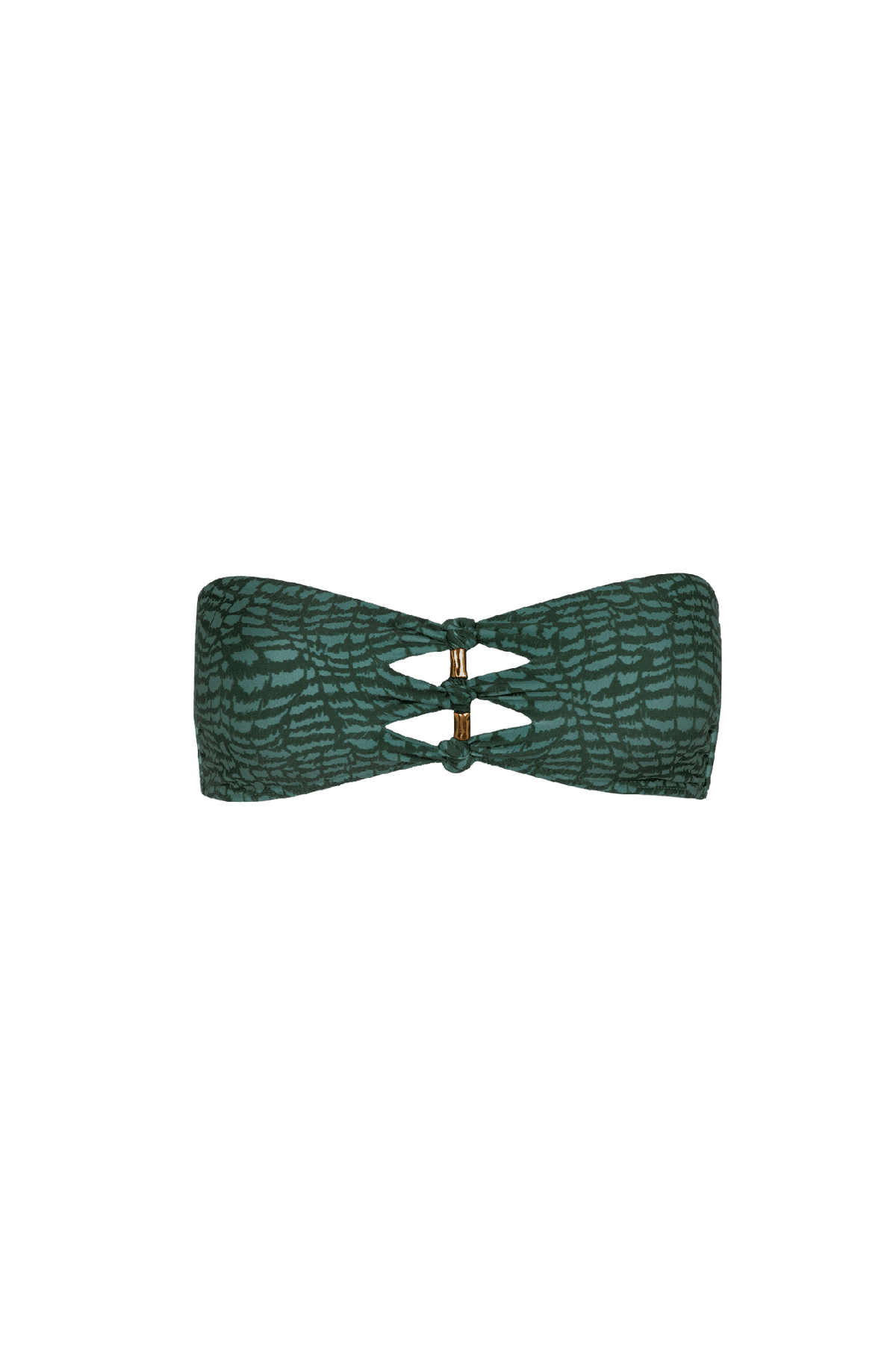 Top Bandeau Megan Serpent Skin Acqua