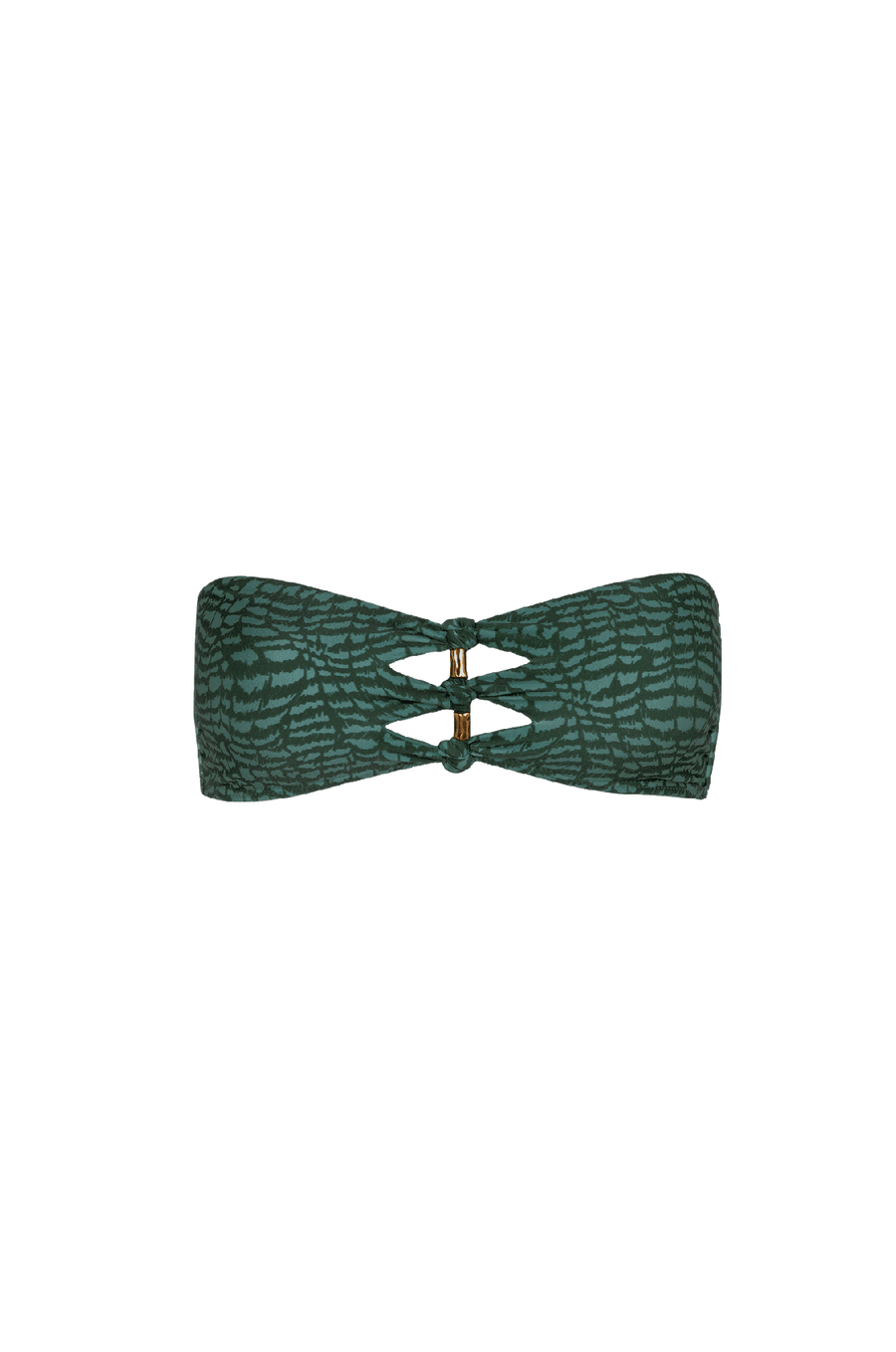 Top Bandeau Megan Serpent Skin Acqua
