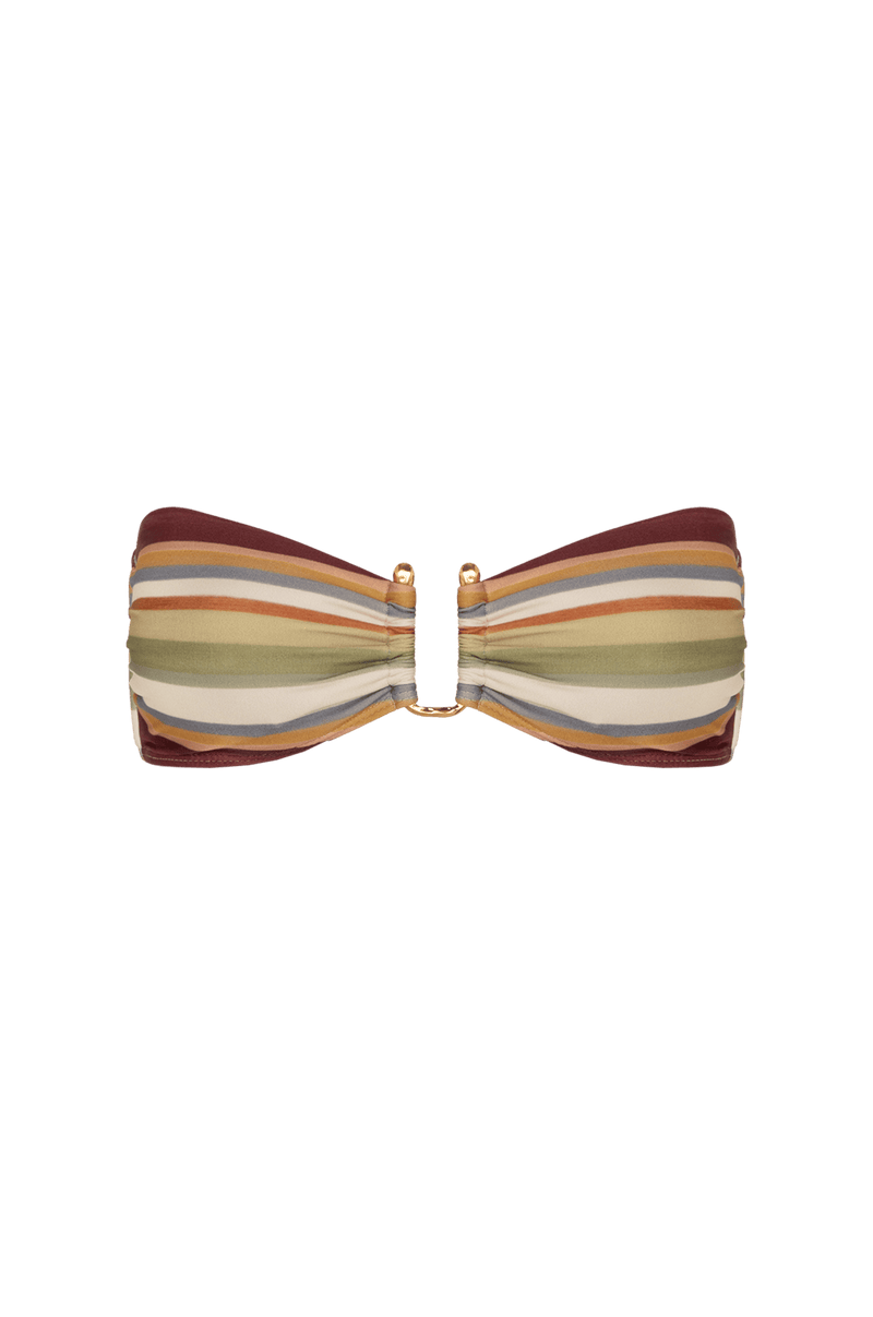 Top Bandeau Square Jill Sunset Lines