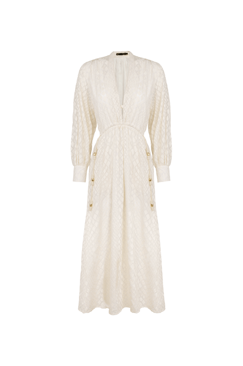 Vestido Longo Naya Det Off White