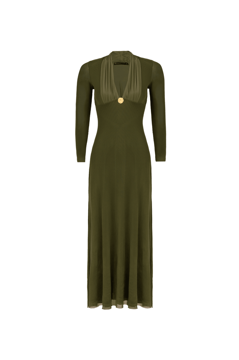 Vestido Manga Longa Etta Detalhe Fen