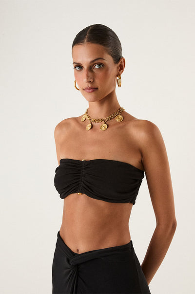 Top Nayana Detalhe Black