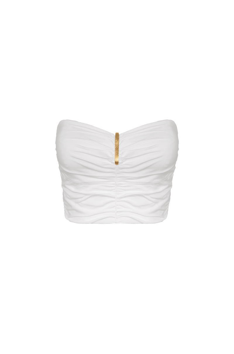 Top Violet Detalhe Off White