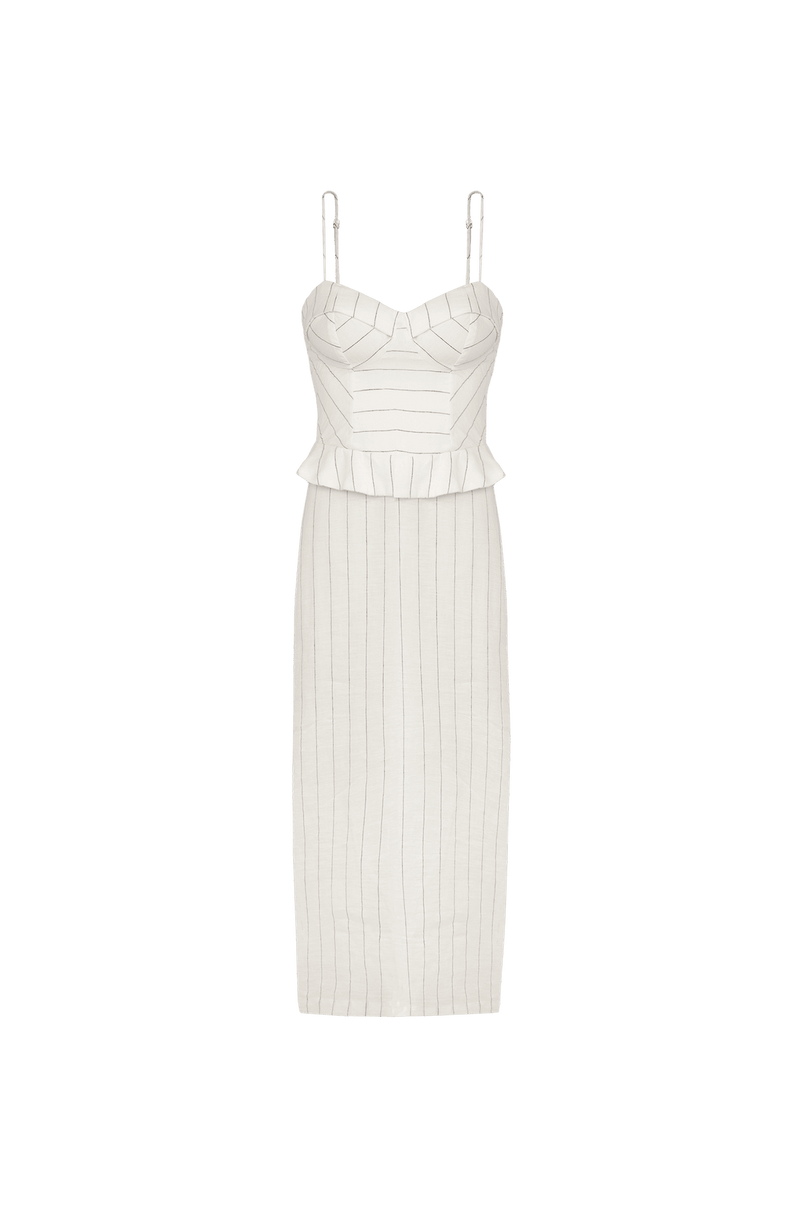 Vestido Midi Hazel Off White