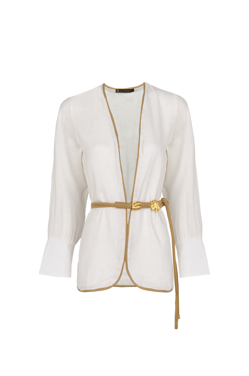 Casaco Adelia Detalhe Off White