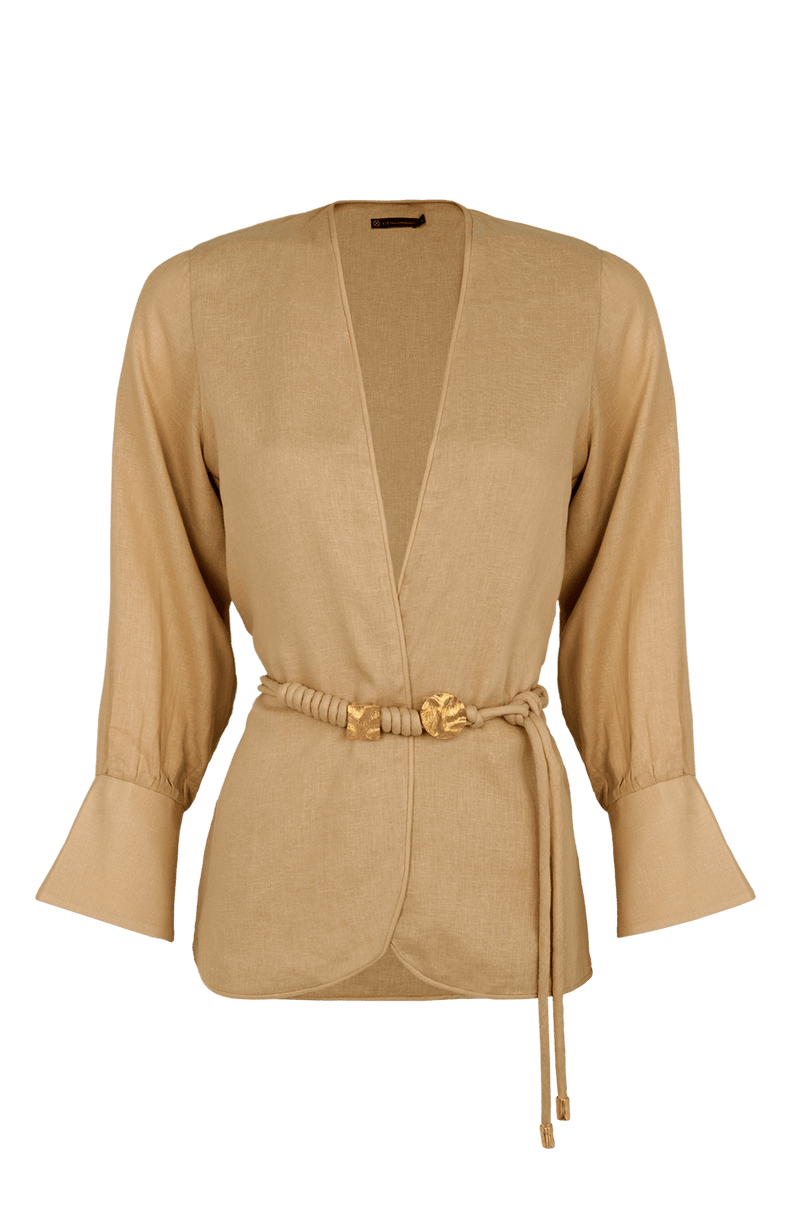 Casaco Adelia Detalhe Almond
