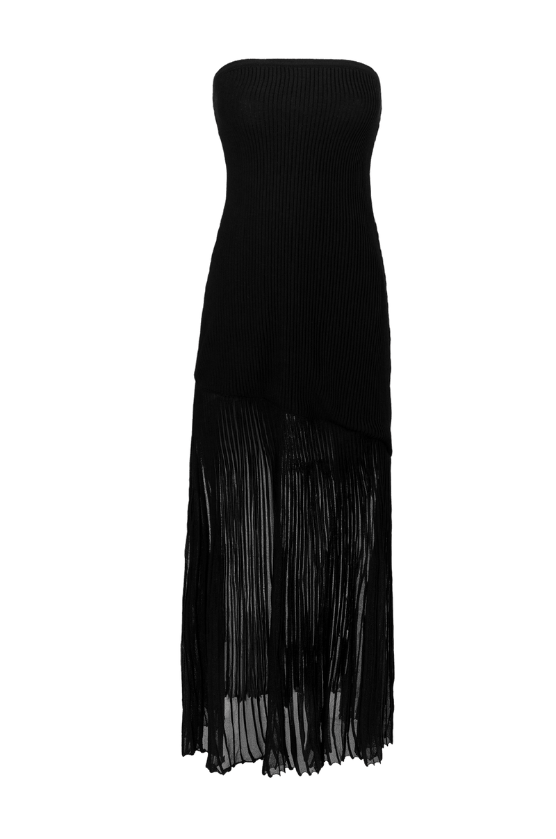 Vestido Longo Lucia Tricot Black