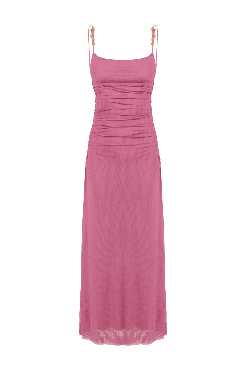 Vestido Longo Rumi Detalhe Wild Rose