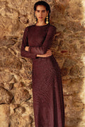 Vestido Longo Nora Berry Dots