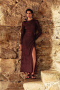 Vestido Longo Nora Berry Dots