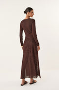 Vestido Longo Nora Berry Dots