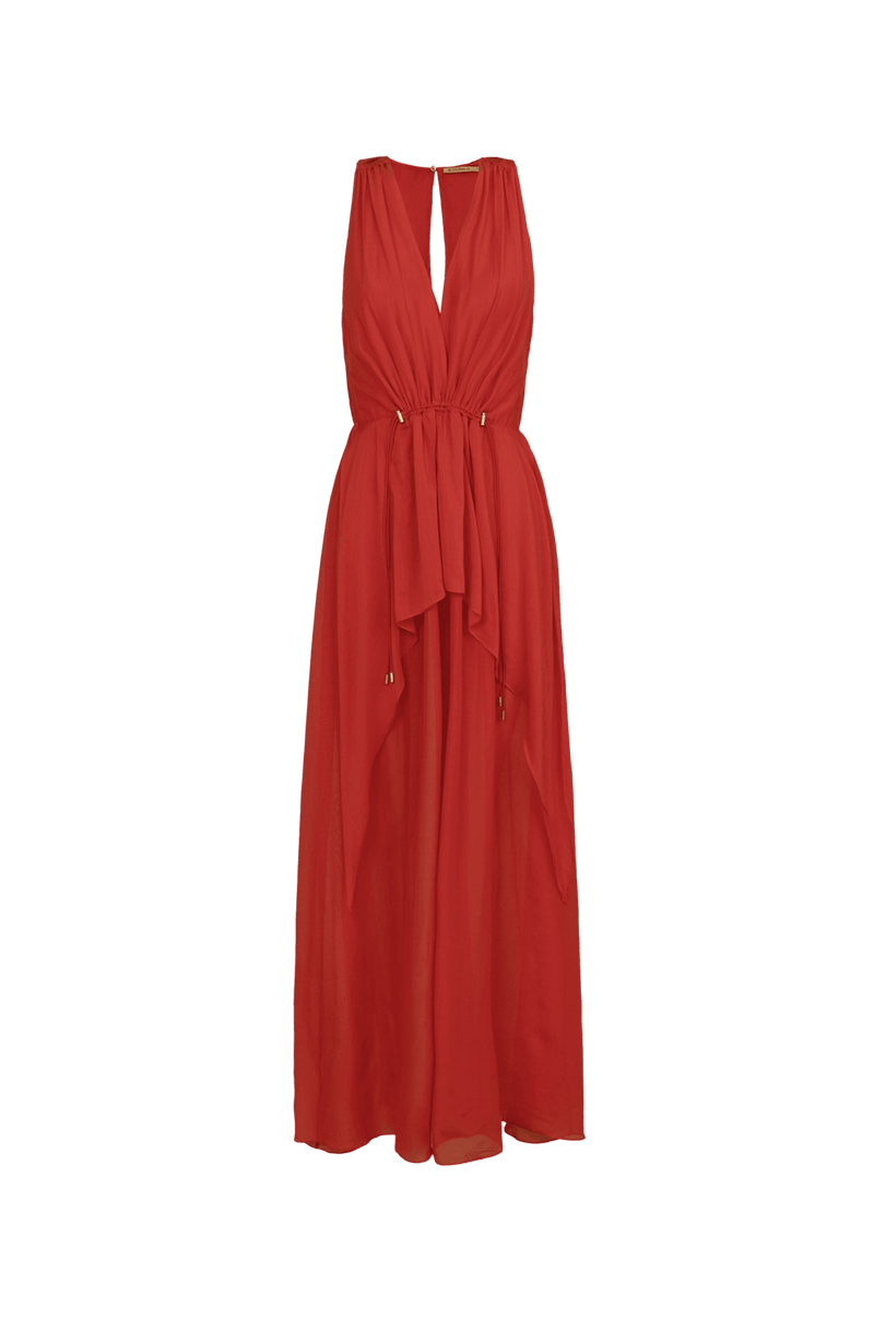 Vestido Longo Paloma Spicy Red