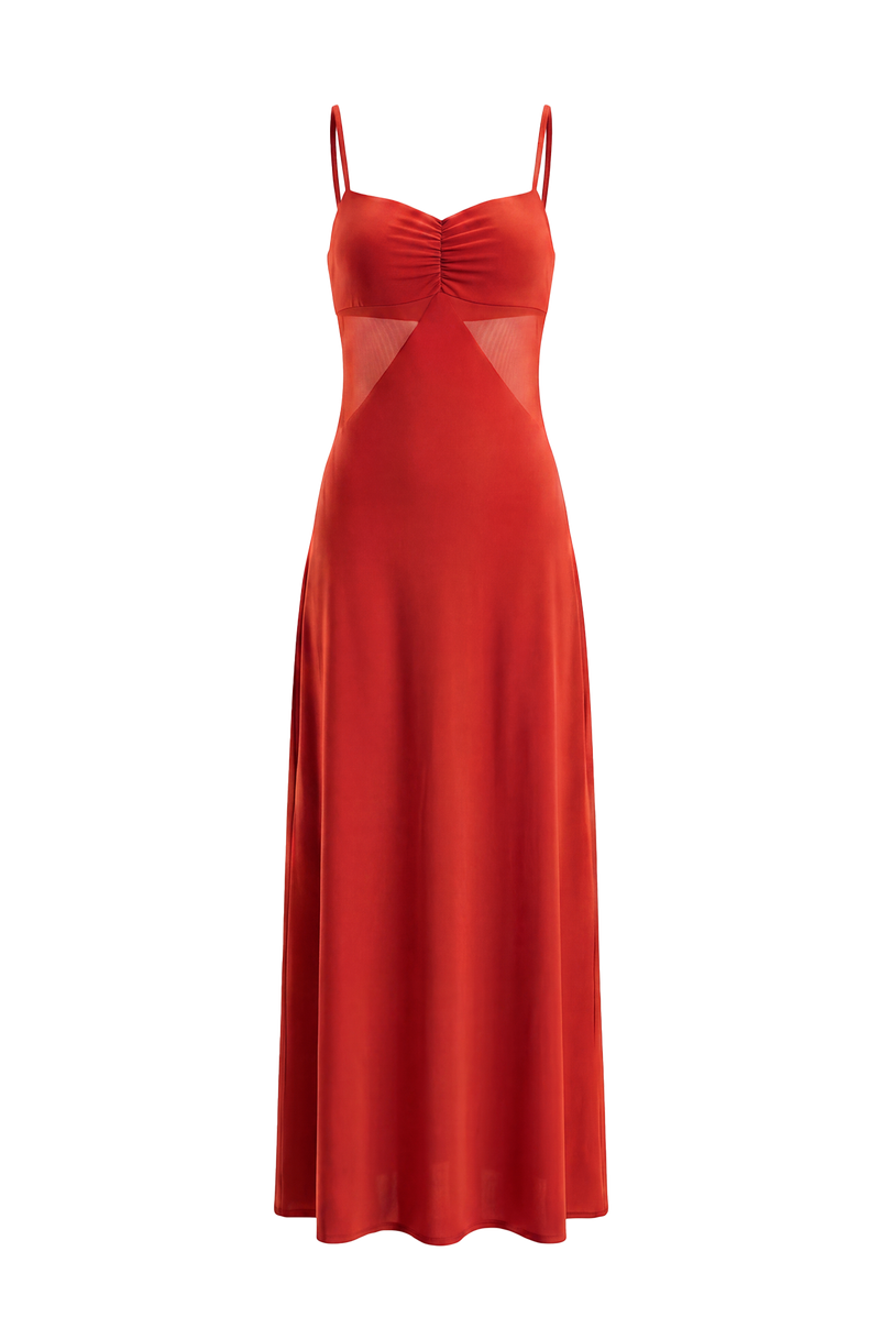 Vestido Midi Ane Spicy Red