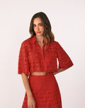 Camisa Lauren Spicy Red
