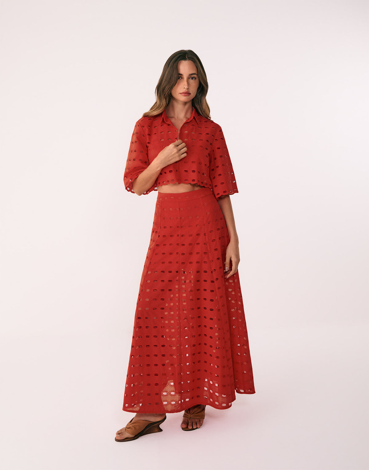 Camisa Lauren Spicy Red